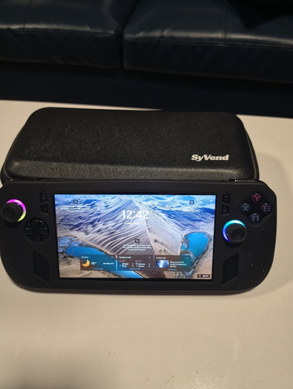 Microsoft Portable Handheld Gaming Console in Black with RGB Joysticks